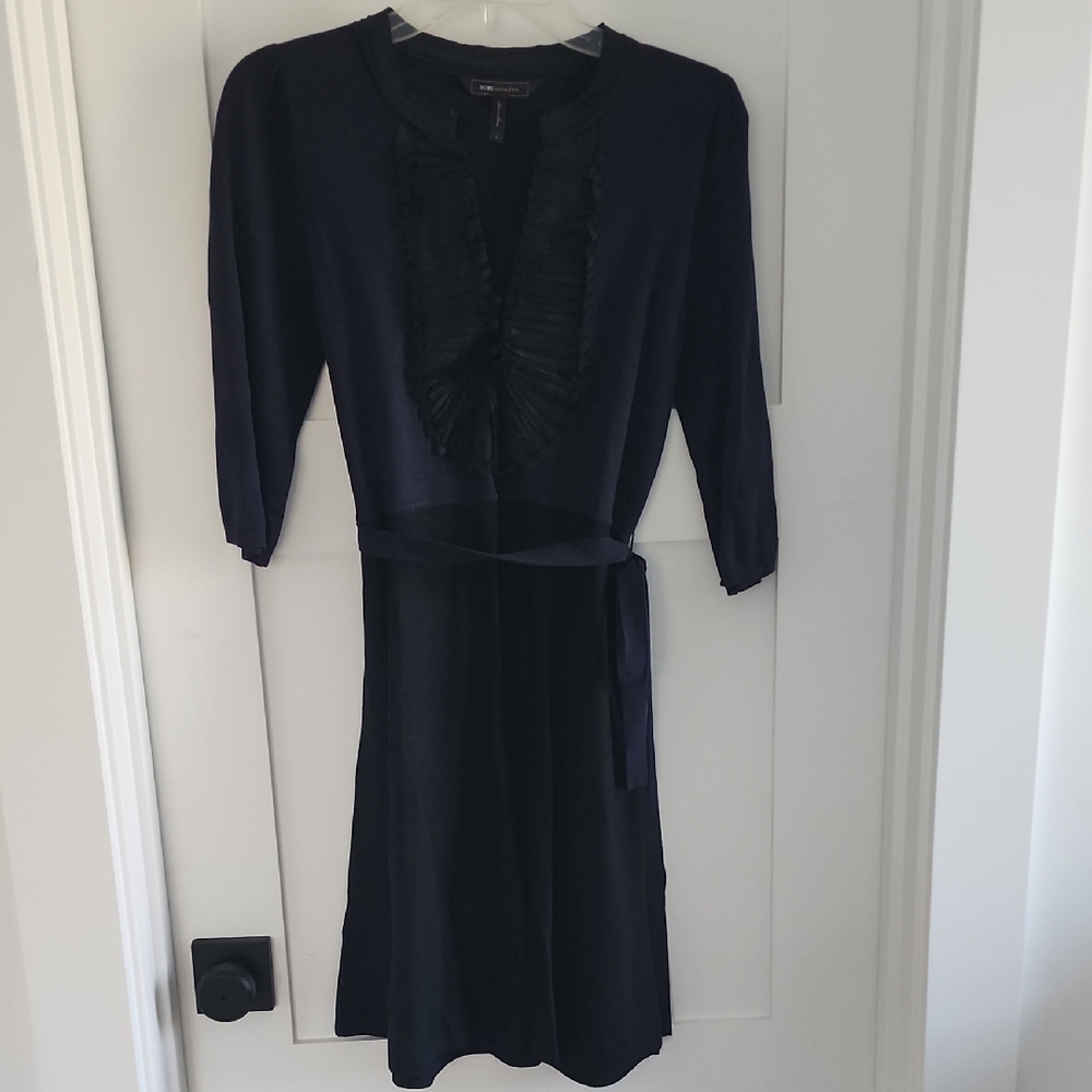 Nordstrom Elegant Black Dress with Ruffle Detail